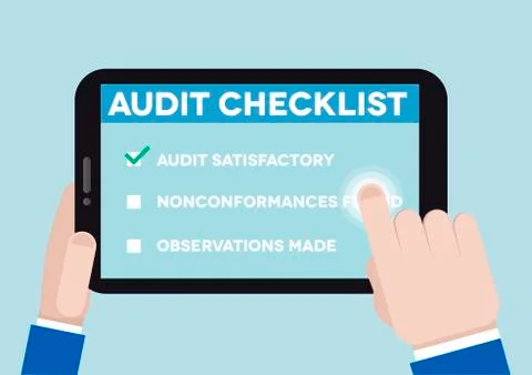 Audit checklist Stock Illustration