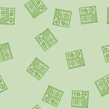 Audit checklist line seamless pattern Stock Illustration