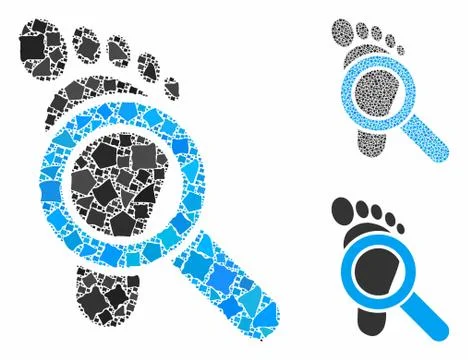 Audit Composition Icon of Joggly Elements Stock Illustration