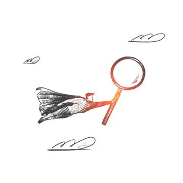 Audit concept. Hand drawn isolated vector. Stock Illustration