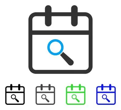 Audit Day Flat Icon Ilustração Stock
