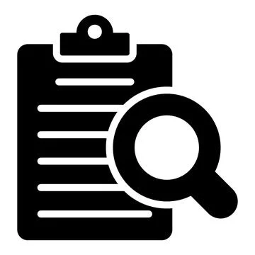 Audit file Icon. User interface Vector Illustration, As a Simple Vector Sig.. Illustrazione stock