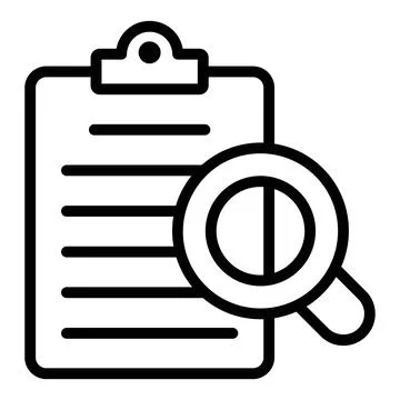 Audit file Icon. User interface Vector Illustration, As a Simple Vector Sig.. Illustrazione stock