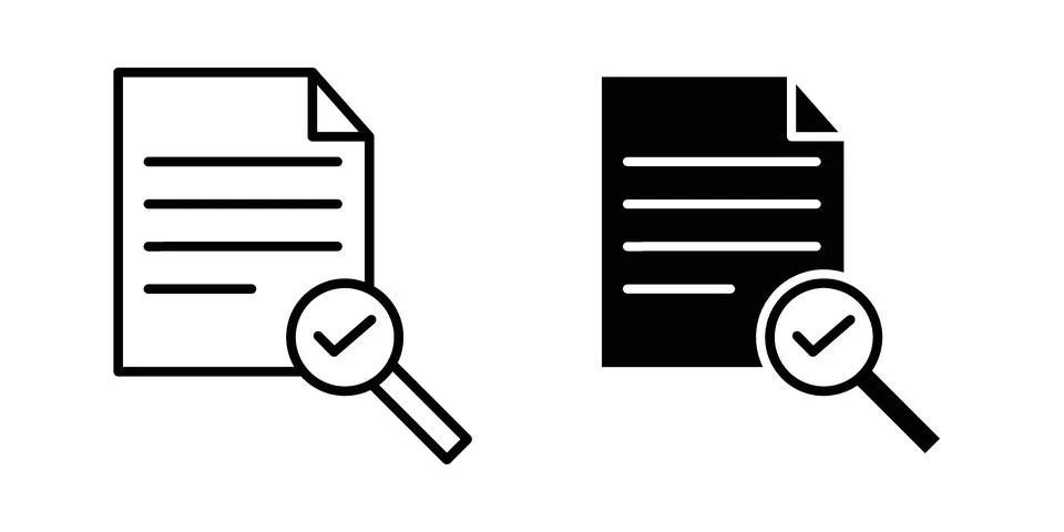 Audit icon bundle for website design projects Stock Illustration