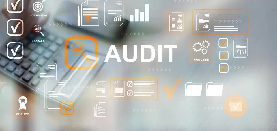 Audit Process for Business Performance Management and Quality Control in En.. Stock Photos