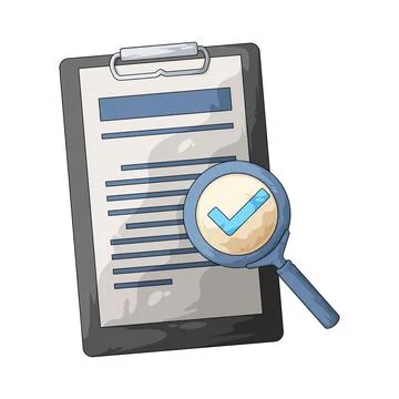 Audit report illustration Stock Illustration