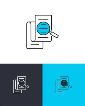 Audit Reports Review Vector Icon Stock Illustration