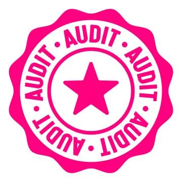 Audit seal badge. audit label sticker. Vector sign Illustration