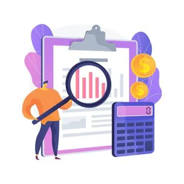 Audit service vector concept metaphor Stock Illustration