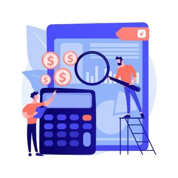 Audit service vector concept metaphor Stock Illustration