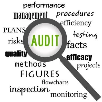 Audit topics Stock Illustration