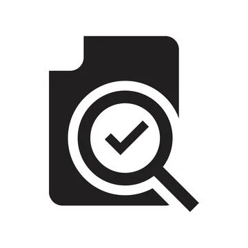 Audit vector icon design template Stock Illustration