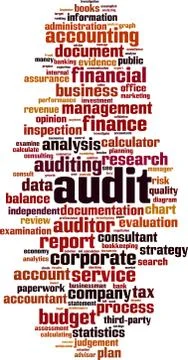 Audit word cloud Stock Illustration