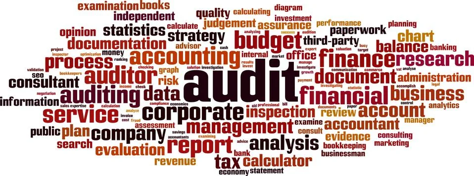 Audit word cloud Stock Illustration