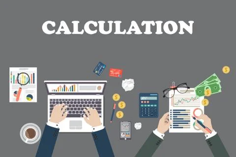 Auditing concept, tax process, analysis, data, accounting, planning, management Illustrazione stock
