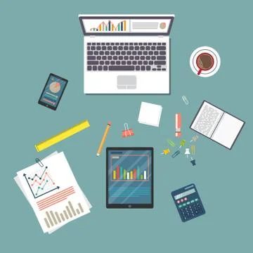 Auditing concept, tax process, analysis, data, accounting, planning, management イラスト素材