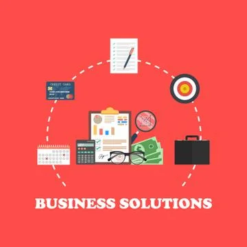 Auditing concept, tax process, analysis, data, accounting, planning, management Stock Illustration