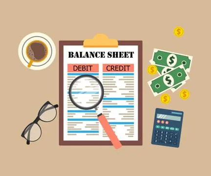 Auditing concept, tax process, analysis, data, accounting, planning, management Illustrazione stock
