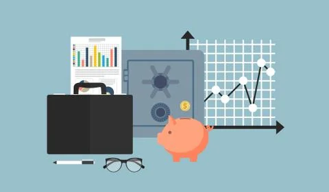 Auditing concept, tax process, analysis, data, accounting, planning, management Illustrazione stock