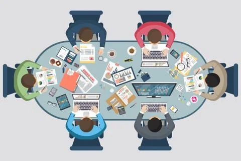 Auditing concept, tax process, analysis, data, accounting, planning, management Stock Illustration