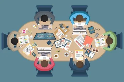 Auditing concept, tax process, analysis, data, accounting, planning, management Stock Illustration