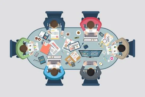 Auditing concept, tax process, analysis, data, accounting, planning, management Stock Illustration