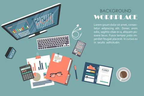 Auditing concept, tax process, analysis, data, accounting, planning, management Illustrazione stock
