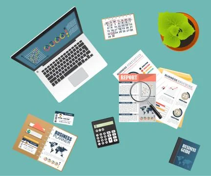 Auditing concept, tax process, analysis, data, accounting, planning, management Illustrazione stock
