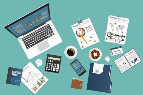 Auditing concept, tax process, analysis, data, accounting, planning, management Illustrazione stock