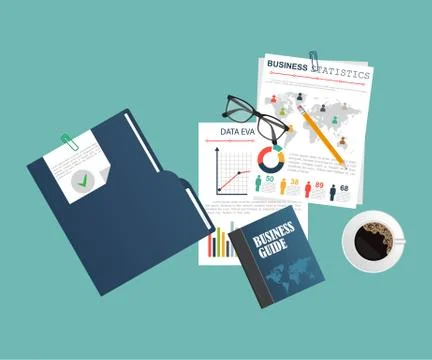 Auditing concept, tax process, analysis, data, accounting, planning, management Illustrazione stock