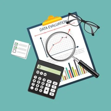 Auditing concept, tax process, analysis, data, accounting, planning, management Illustrazione stock