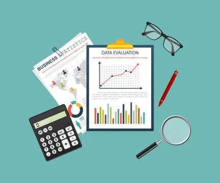 Auditing concept, tax process, analysis, data, accounting, planning, management Illustrazione stock