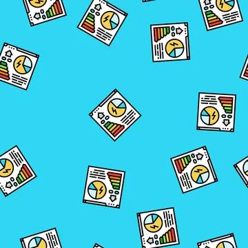 Auditing energy conservation vector seamless pattern Stock Illustration