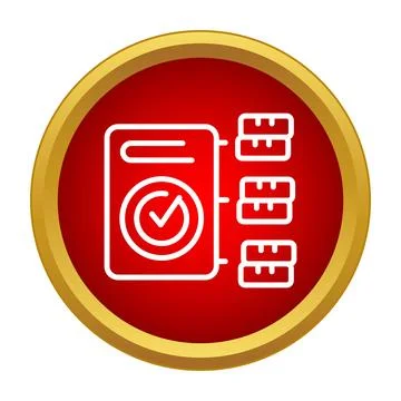 Auditing financial report with checkmark and data stacks 库存插图