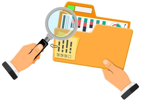 Auditing, Tax process, Accounting Concept 库存插图