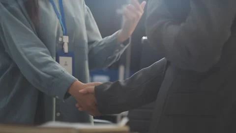 Auditor and accountant working in office Analyze financial data and account.. Stock Footage 335863631
