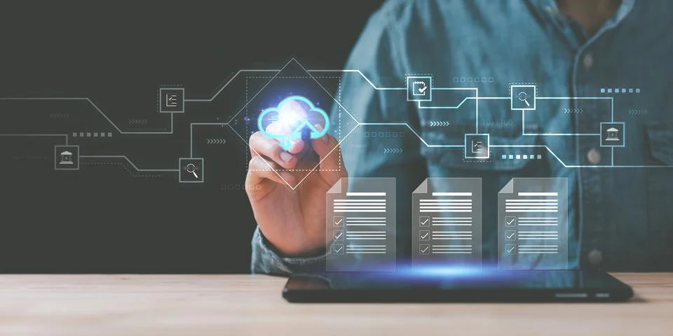 Auditor worker working with document folder ,Management of important docume.. 스톡 사진