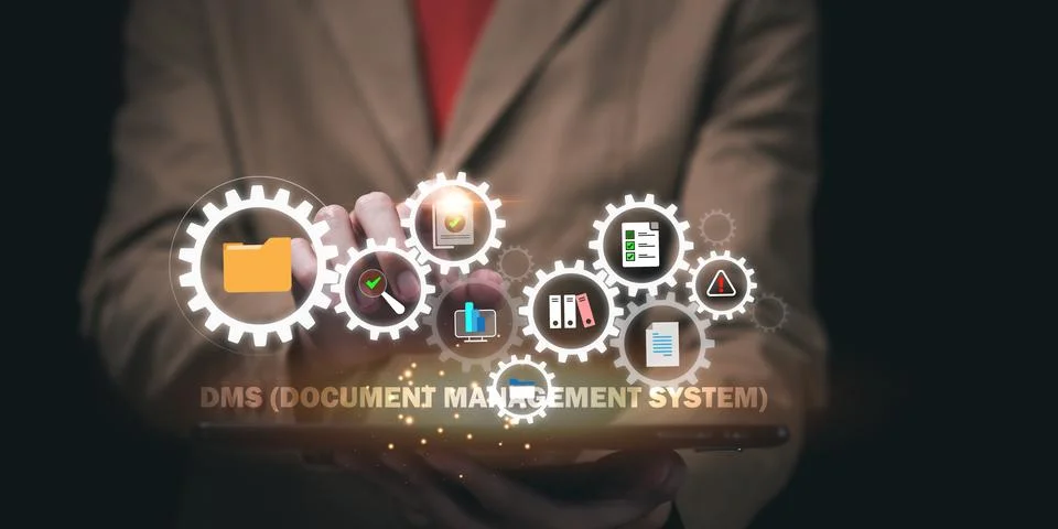 Auditor worker working with document folder ,Management of important docume.. Stock Photos