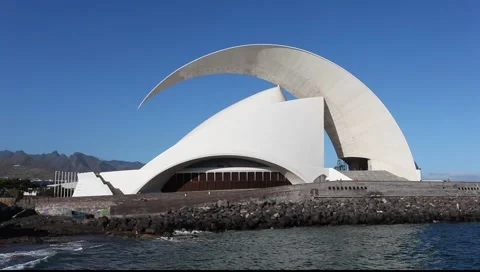 Auditorio de Tenerife Stock Footage 3489816