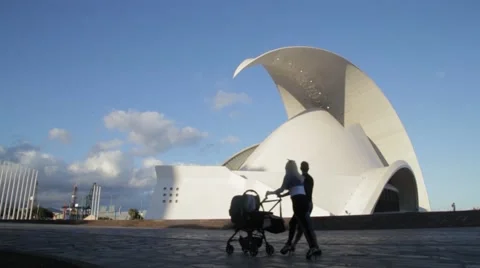 Auditorio - Tenerife - family Stock Footage 59326022