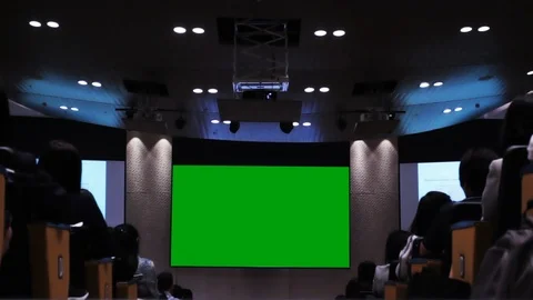 Auditorium seminar Stock Footage 100618073