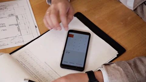 Auditors checking business documents of company, working on laptops, top view Stock Footage 99665912