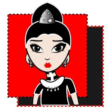 Audrey Hepburn イラスト素材