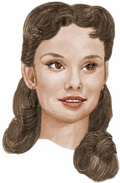 AUDREY young Illustrazione stock