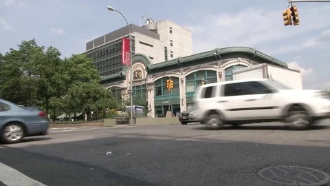 AUDUBON BALLROOM WHERE MALCOLM X (MARTYRIED) KILLED IN NYC Stock Footage 81380683