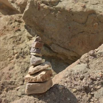 Auf der Kippe Stock Photos