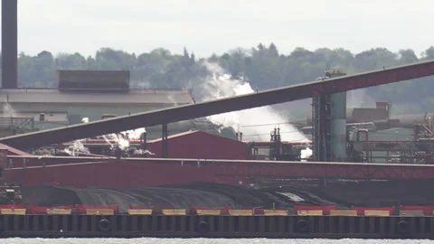 Aug 12,. Hamilton Canada Canadian steel and aluminum manufacturing plant Stock Footage 309536035