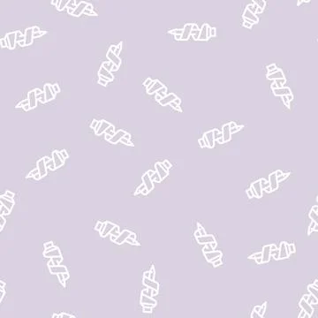 Auger drill bit line vector seamless pattern Stock Illustration