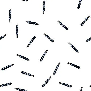 Auger drill bit vector seamless pattern Stock Illustration