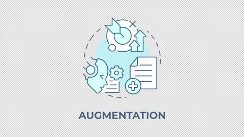 Augmentation blue concept icon animation Stock Footage 337935480